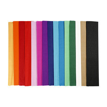 Crepe Paper - Basic Colors, 15pcs.