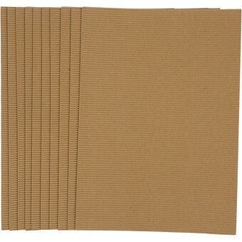 Corrugated Cardboard Color 120gr, 10 Sheets