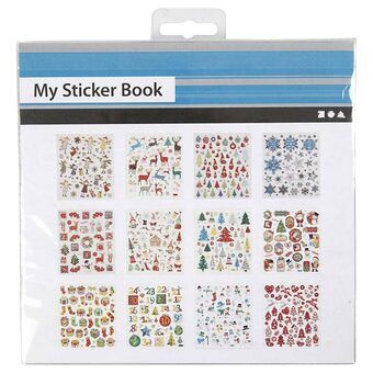 Sticker package Christmas, 12 sheets