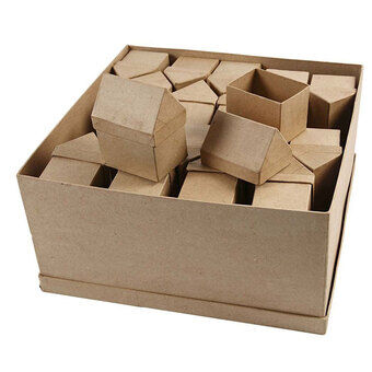 Storage boxes House Papier mache, 40pcs.