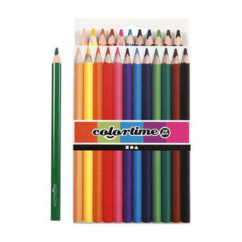 Triangular Jumbo colored pencils - Basic colors, 12pcs.