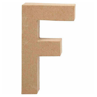 Letter Paper mache - F, 20.5 cm