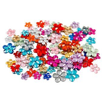 Rhinestone Flowers, 252pcs.