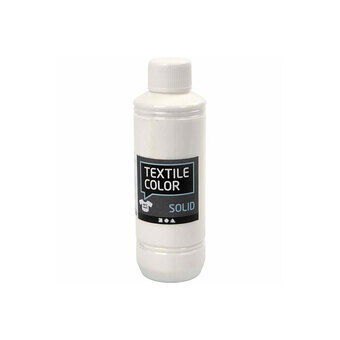 Opaque textile paint - White, 250ml