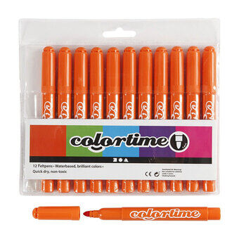 Orange Jumbo markers, 12st.