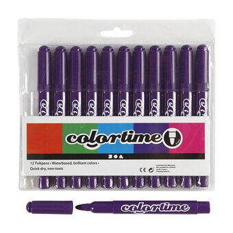 Purple Jumbo pens, 12pcs.