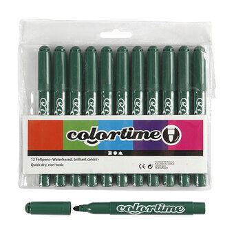 Green Jumbo pens, 12pcs.