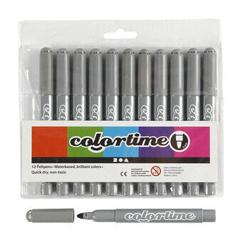 Gray Jumbo pens, 12pcs.