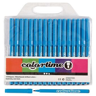 Light Blue Markers, 18pcs.