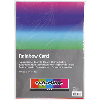 Rainbow Paper A4 180gr, 10 Sheets