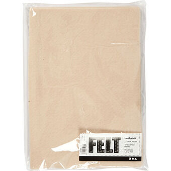 Hobby Felt Light Beige A4, 10 Sheets