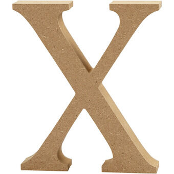 Letter X MDF 8cm, 1pc.