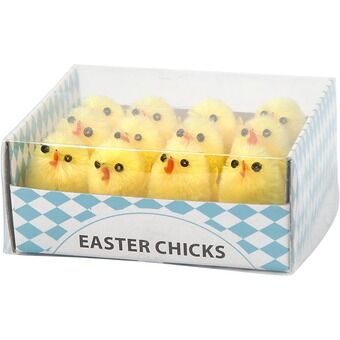 Easter Chicks Chenille, 12pcs.