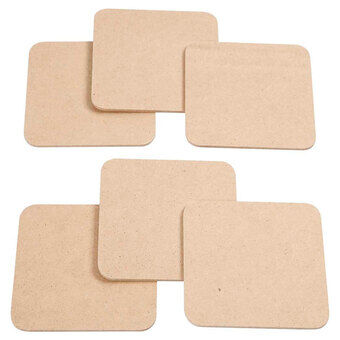 Coasters MDF, 6pcs.