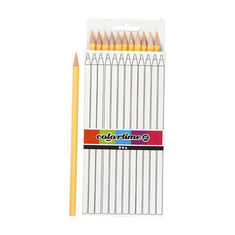 Triangular colored pencils - Skin color, 12pcs.