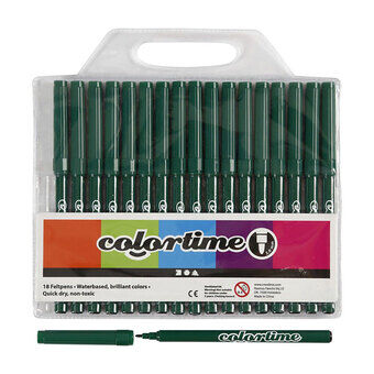 Dark Green Markers, 18pcs.