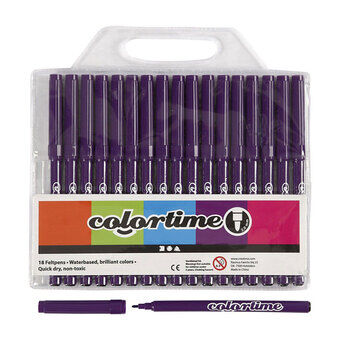 Purple markers, 18st.