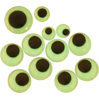 Googly Eyes Glow in the Dark Self Adhesive, 30pcs.