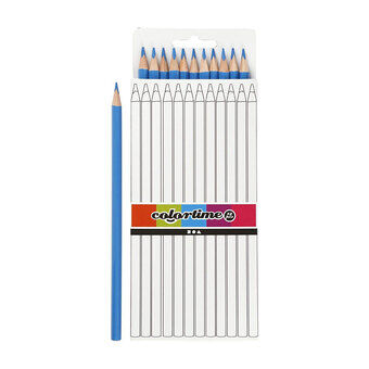 Triangular Crayons - Light Blue, 12pcs.