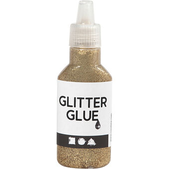 Glitter glue Gold, 25ml