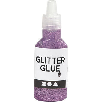 Glitter glue Purple, 25ml