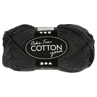 Cotton yarn, Anthracite, 50gr, 170m