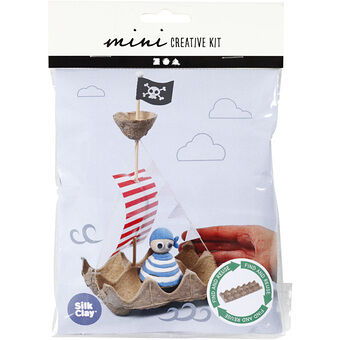 Mini Creative Kit Egg Box Pirate Boat