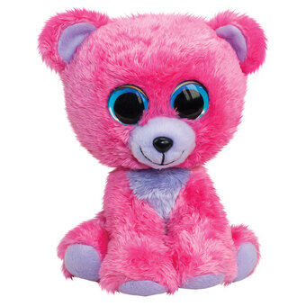 Lumo Stars Plush - Bear Raspberry, 24cm