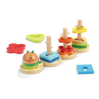 Wooden Stacking Toy Caterpillar