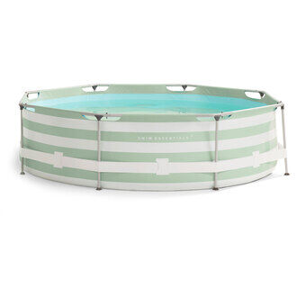 Swim Essentials Luxury Green Striped Pool Round