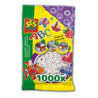 SES Ironing beads and white, 1000pcs.