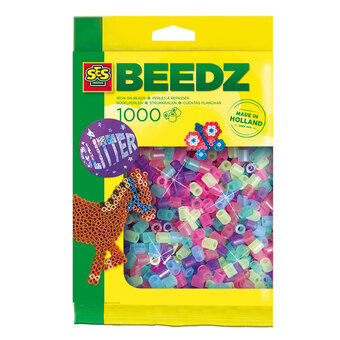 SES Fuse Beads - Mix Glitter, 1000pcs.