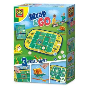 SES Wrap and Go Travel Games, 3in1