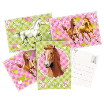 Invitation Cards Horses. 6pcs