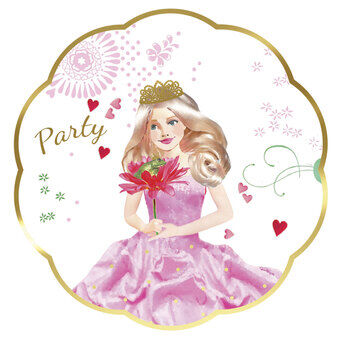 Invitations Princess, 6pcs.