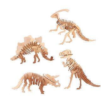 Wooden Building Kit Dinosaur 3D