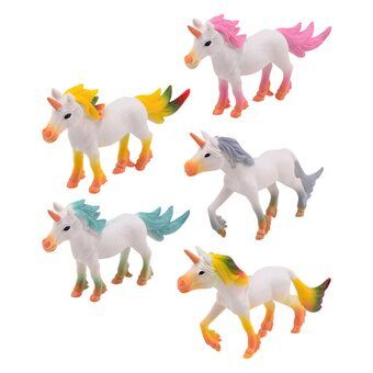 Unicorn Play Figures, 5pcs.