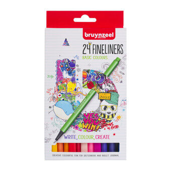 Bruynzeel Fineliners, 24 pcs.