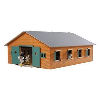 Kids Globe Horse stable with 7 stalls, 1:24