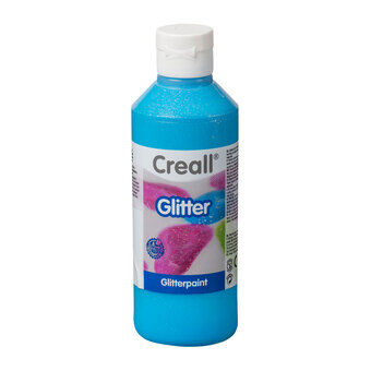 Creall Glitter paint Blue, 250ml