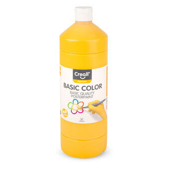 Creall School paint Dark yellow, 1 liter