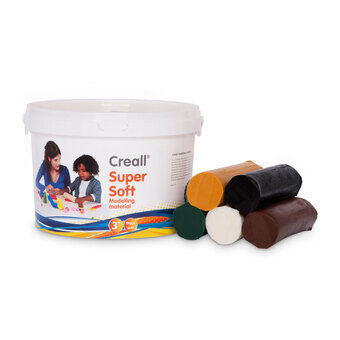 Creall Supersoft Clay Safari colors, 1750gr.