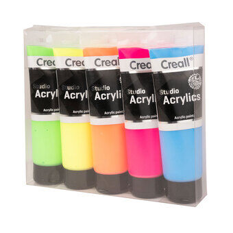 Creall Studio Acrylic paint Fluor, 5x120ml