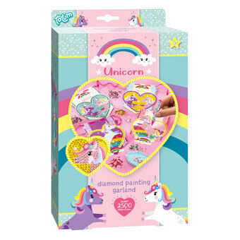 Totum Unicorn - Decorate your own Flag line with Diamonds