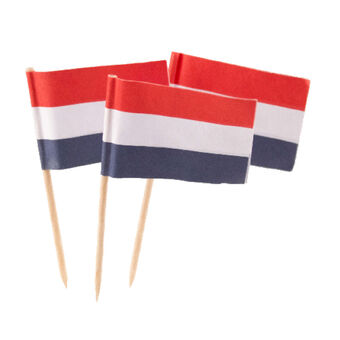 Cocktailsticks Dutch Flag, 50pcs.