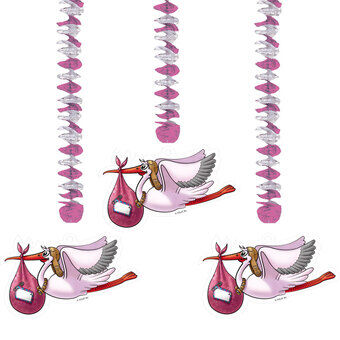 Pink Hanging Decoration, 3pcs.