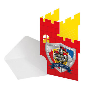 Invitations Knights, 8pcs.