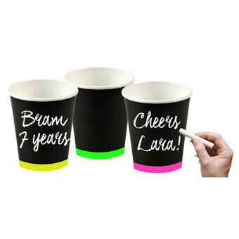 Writable Cups, 6pcs.