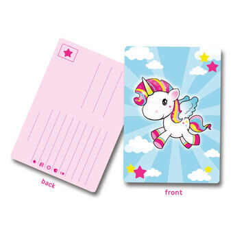 Unicorn Invitations, 8st.