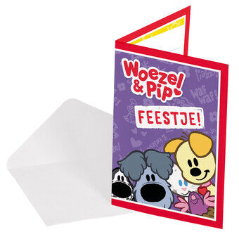 Woezel &amp; Pip Invitations, 8pcs.